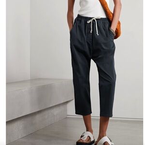 Nili Lotan Casablanca Drawstring Pants in Charcoal Size Medium